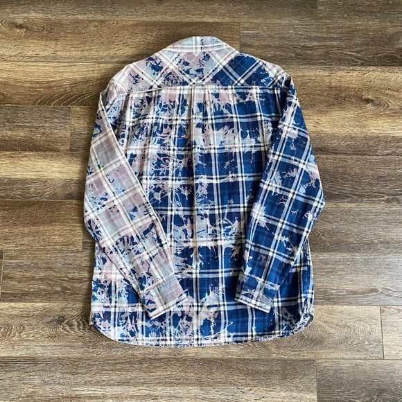 Jachs Classic Fit Plaid with Splatter Print Shirt - Picture 6 of 6